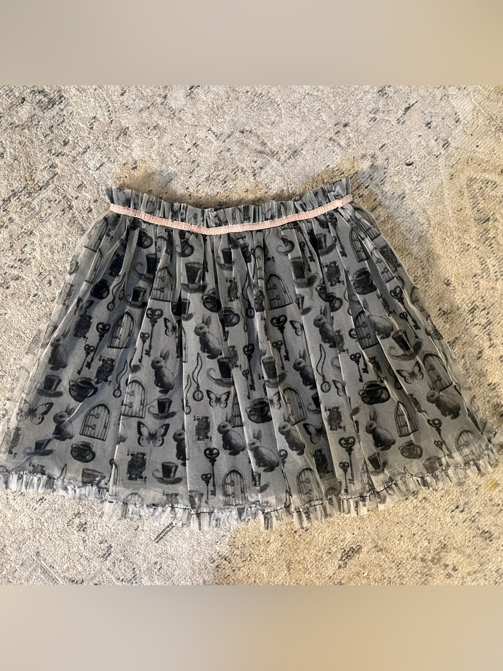 Disney Alice in wonderland themed tutu skirt